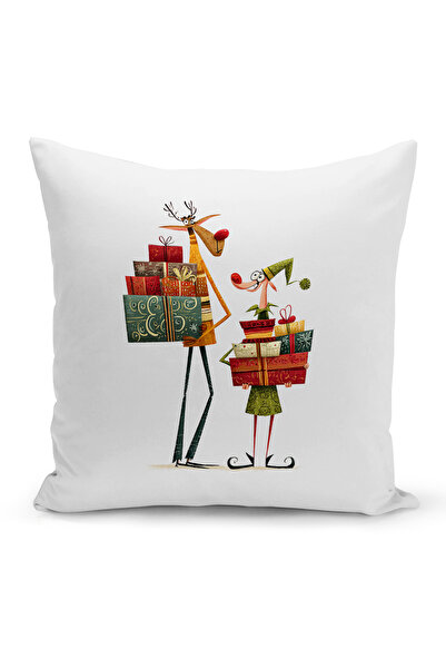 Bertille Home Πρωτοχρονιάτικη Σειρά Διπλής Όψης Ψηφιακή Εκτύπωση Μαξιλαροθήκη...