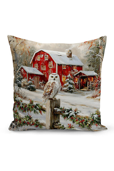 Bertille Home Новогодишна серия Двустранна калъфка за възглавница с цифров пе...