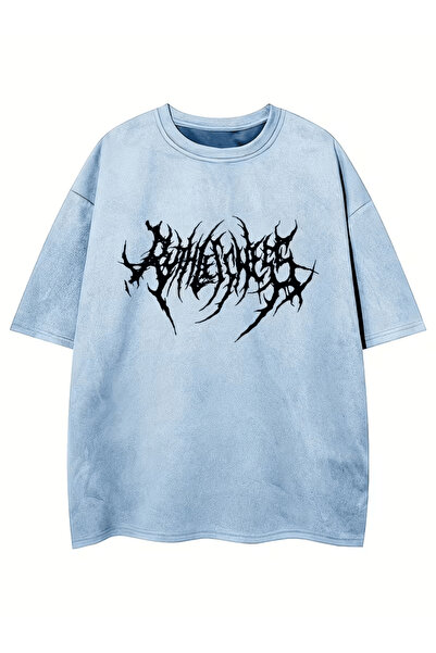 LAVİTTA Gothic Style Thick Printed T-Shirt