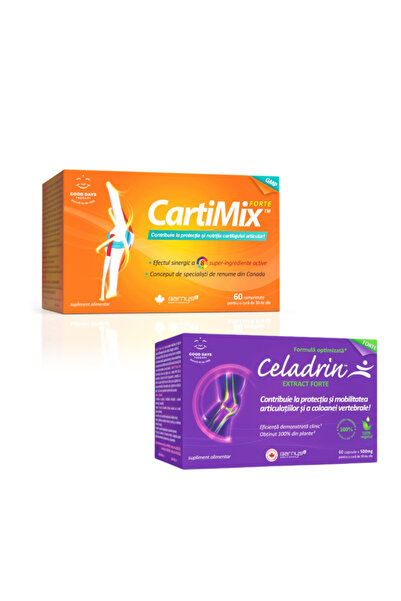 Barny's® Premium Quality Package 1 box Celadrin™ Extract Forte, 60 capsules and 1 box CartiMix™ Forte, 60 tablets