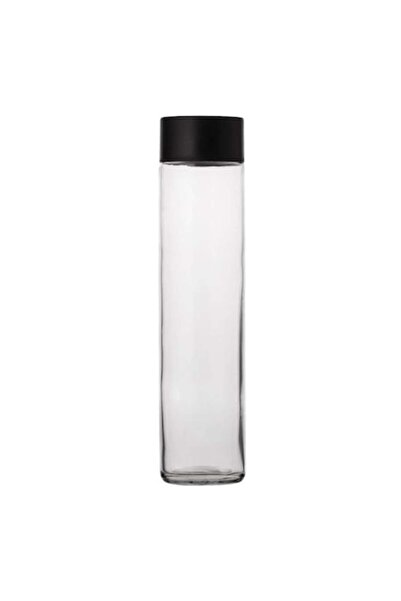 OEM Transparent cylindrical glass bottle with screw cap 800ml