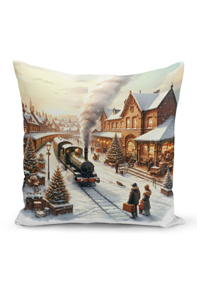 Bertille Home New Year Series Double Sided Digital Printed Throw Pillow Case (Christmas Christmas Cushion Cover)