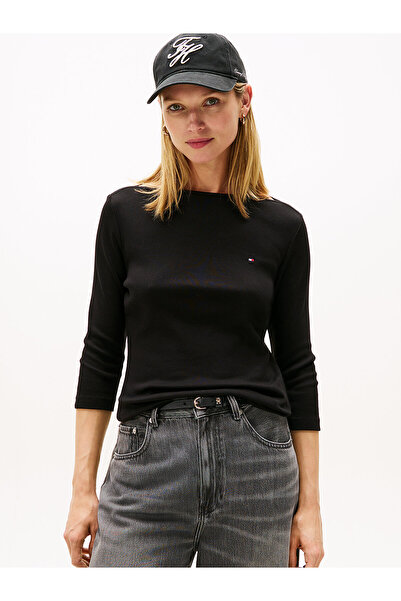 Tommy Hilfiger Boat Neck Three-Quarter Sleeve T-Shirt