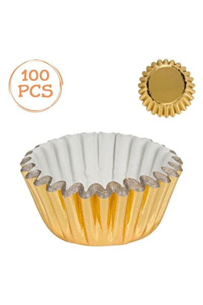 OEM Gold paper baking cups 5.5cm - 100 pcs