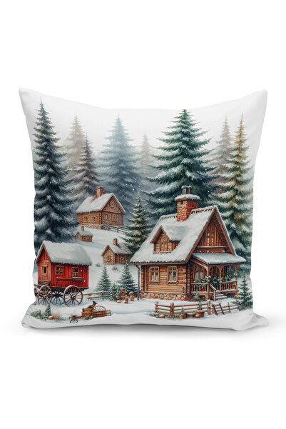 Bertille Home Πρωτοχρονιάτικη Σειρά Διπλής Όψης Ψηφιακή Εκτύπωση Μαξιλαροθήκη...