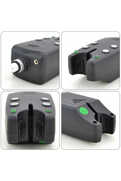 wind blade Fishing Bazaar Set of 4 alarms with station and protective bag