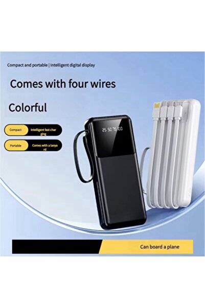 Runex External battery PB-V09 10,000 mAh 22.5 W with 4 ports LED White