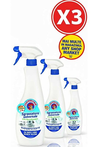 Chanteclair Pachet X3 bucati degresant universal cu bicarbonat, capac up-side...