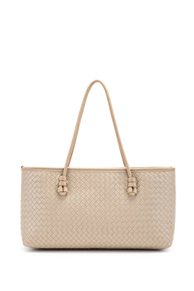 Zuna Studio Γυναικεία τσάντα ώμου με φερμουάρ Melie Μαύρη μακριά τσάντα με πλ...