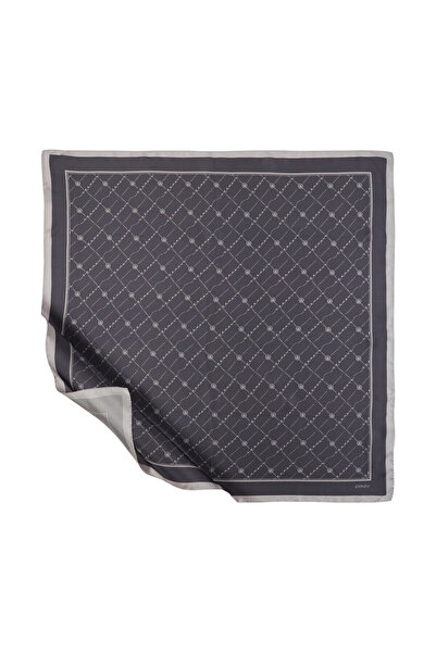 ipekevi Anthracite Silk Scarf 1141