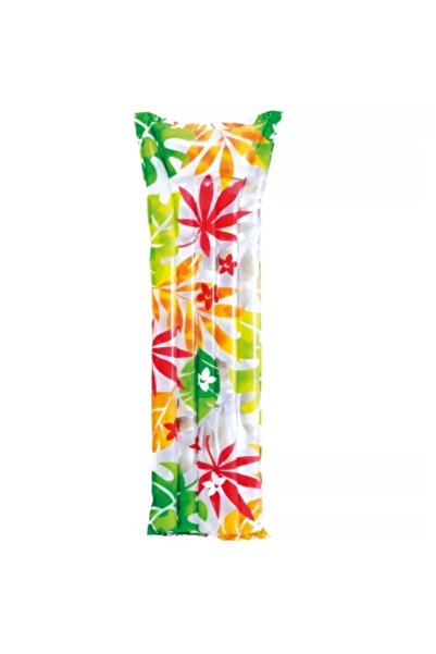 Intex Inflatable mattress Fashion, 183 x 69 cm, floral pattern, white