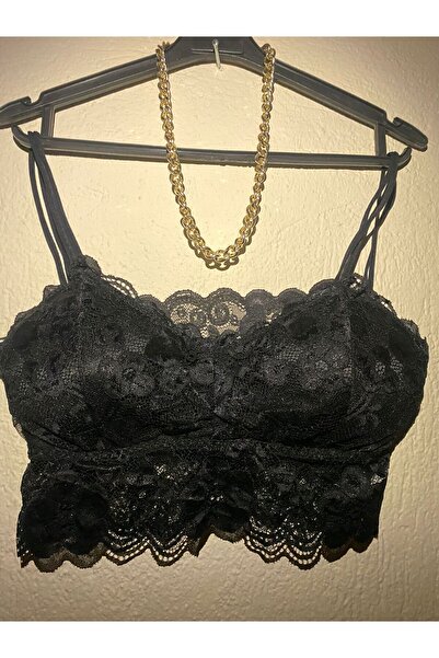 İltena Lace Floral Pattern Double Strap Bra