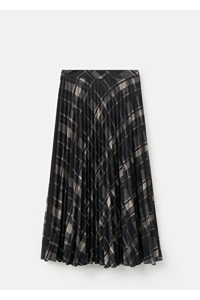 MANGO Woman Kareli uzun etek