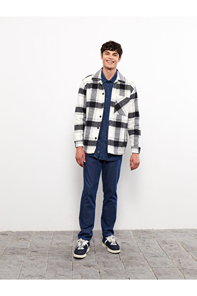 LC Waikiki Comfortable Fit Long Sleeve Plaid Men's Lumberjack Shirt Jacket