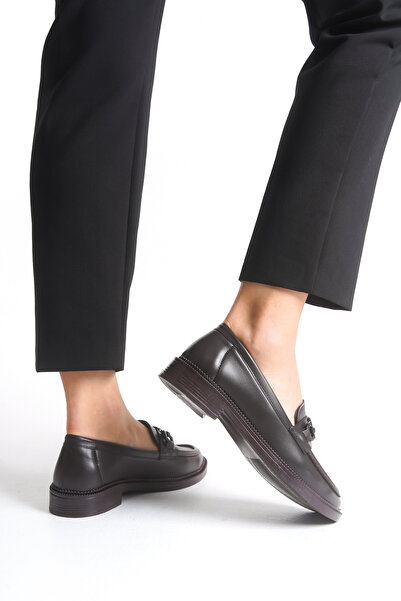 LEVONYA Чорні мокасини з пряжкою