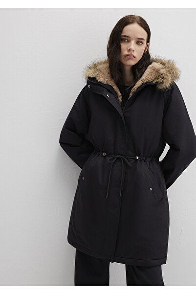 Mavi PARKA CU GLUGĂ Negru