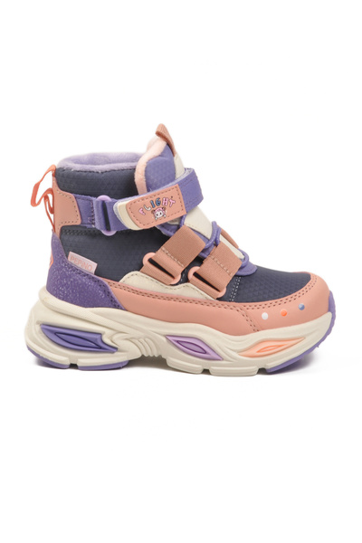 pepino Powder-Colored, Furry Inside, Non-Slip, Cold-Resistant Girls' Boots 2087 P