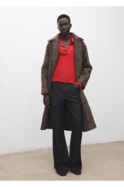 MANGO Woman Polo yaka ribana kazak