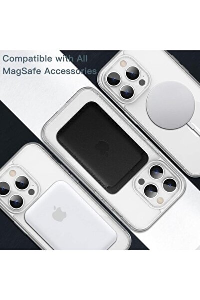 GREEN-Y Magnetic case for iPhone 14 Pro - Anti-scratch protective cover with MagSafe wireless charging support - Clear