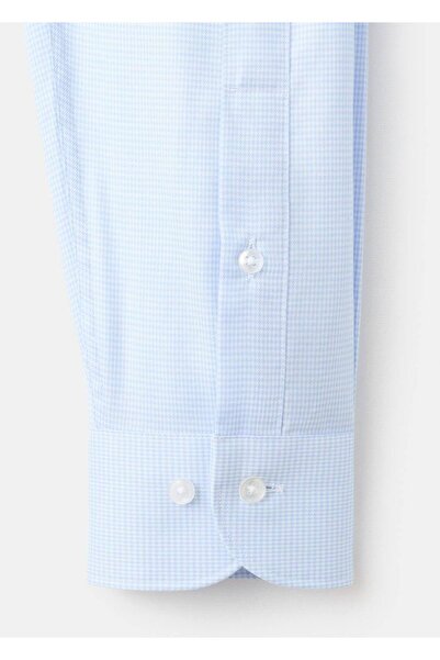 MANGO Man Slim fit mikro desenli twill gömlek