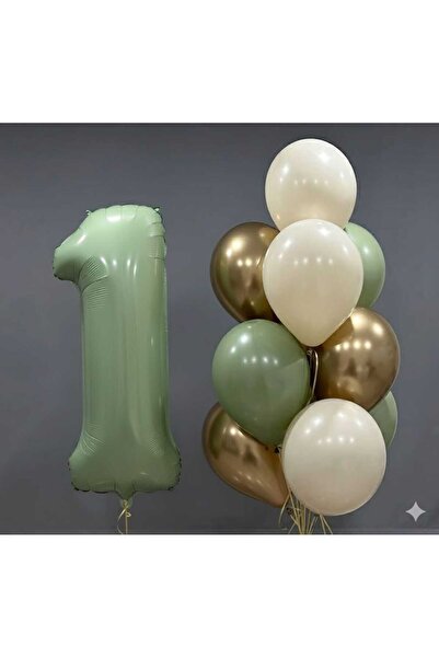 venea 1 yaş balon konsepti küf yeşili