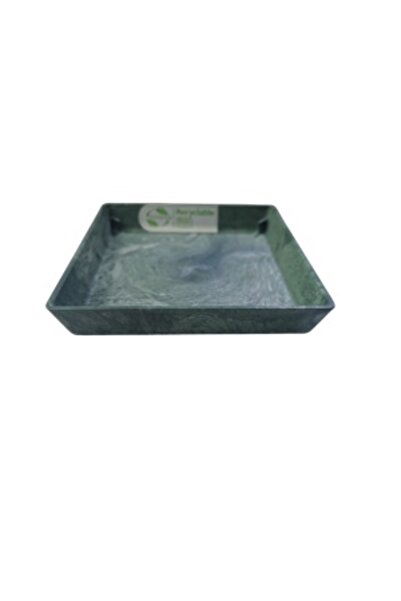 ArtStone tray, marble look, square, 117 x 117 mm, Green