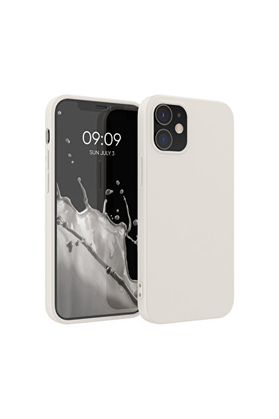 KWmobile Case for Apple iPhone 12/iPhone 12 Pro, Silicone, White, 53938.204