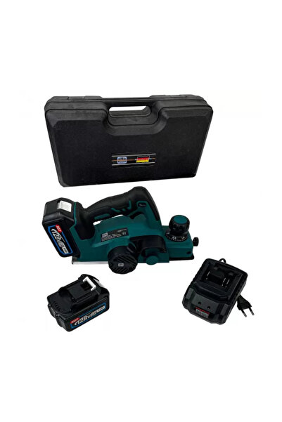 German Meister Rindea Electrică German Meister, 2 Acumulatori 128V 6Ah, Reglaj 2 mm, Lățime 82 mm