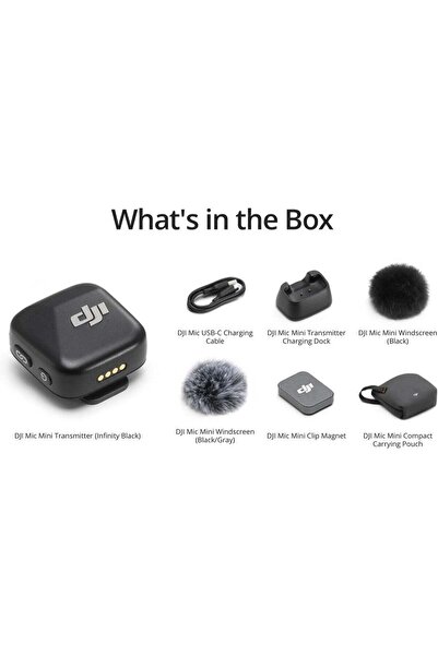 DJI Handheld Mini Mic (Single, Black)