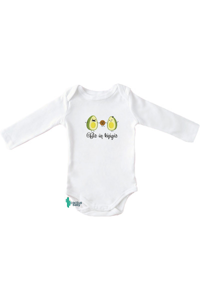 CACTUS COLLECTION Avocado Family Baby Bodysuit 100% Cotton