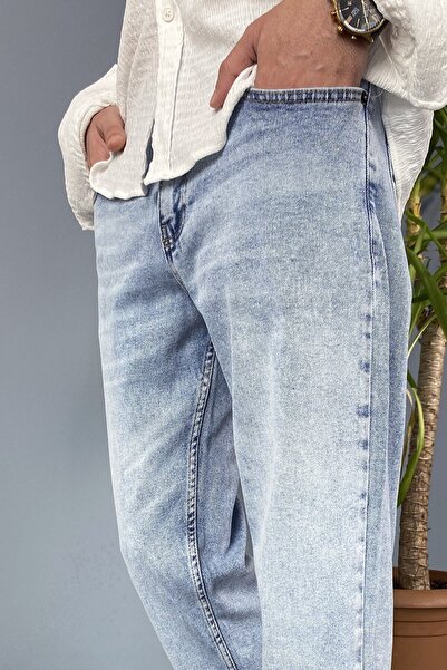 Alışveriş Sokağı Blue Boyfriend Distressed Jeans