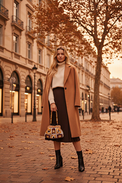 lacelove Knitted Motif Bag