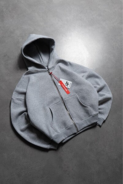 Crupt Studio Grimelanj Boxy Crop Men's Jacket Zip Hoodie