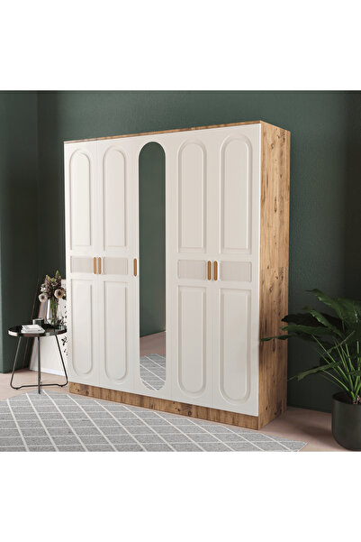 Teen & Bright DOVA 5 KAPAKLI GARDIROP - MDF KAPAK
