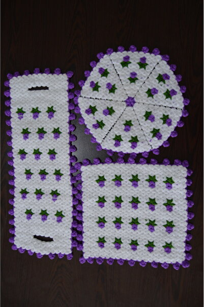 SENSSTEKSTİL 🧼   طقم صابون وحقيبة مصنوعة يدويًا من الصوف المحبوك