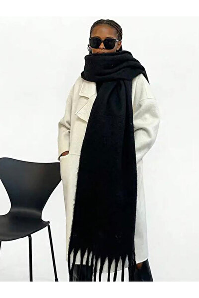 glomod Siyah Kadın Atkı