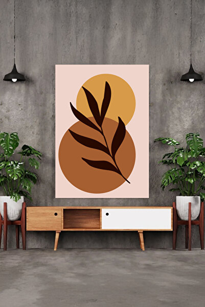 BAYTOK Pictură pe pânză cu design modern boem pentru decorarea biroului de acasă