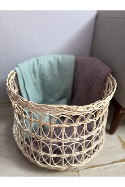 rattan çamaşır sepeti