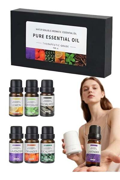 TheMohrim 6x10mL Aromatherapy Essential Oils Set — Water-Soluble Diffuser Oils