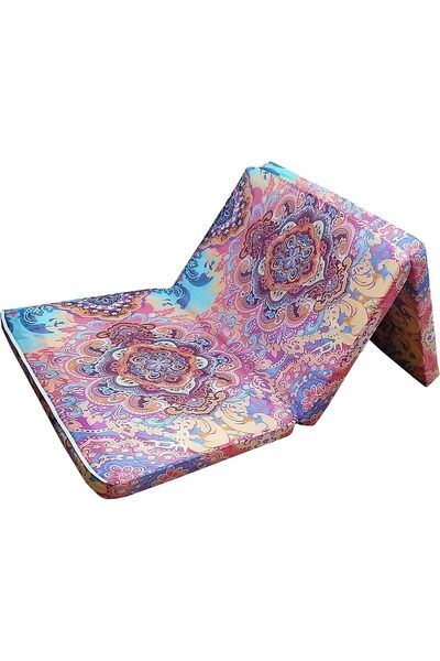 Karpentone Folding Foam Mattress 3-Pieces Single 180x90 cm (Multicolor)