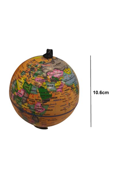 Globe Earth Brown with Stand In English Markings