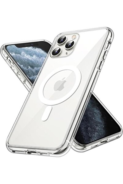 GREEN-Y Magnetic case for iPhone 11 Pro - Anti-scratch protective cover with MagSafe wireless charging support - Clear