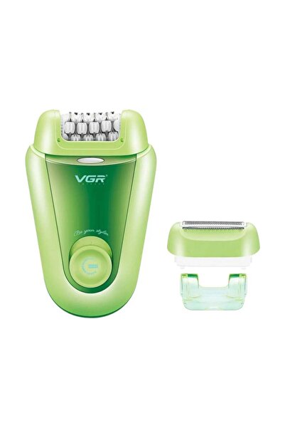 VGR Cordless Rechargeable 2-in-1 Women's Epilator & Shaver with LED for Wet & Dry Hair Removal