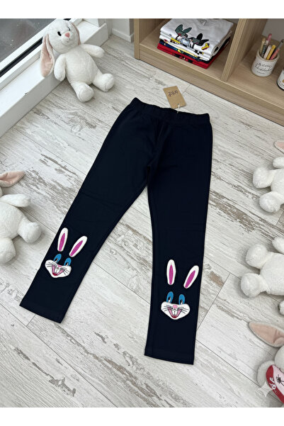 İsobel Embroidered Cotton Girls' Leggings Sb-32601