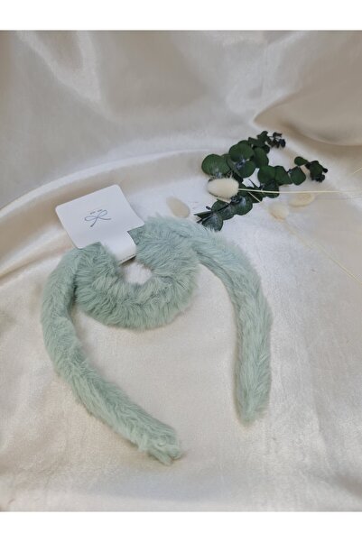 ZEYM COLLECTION رباط شعر مخملي من الفرو الناعم – تاج شتوي ناعم وواسع (مع خيار...