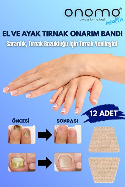 Onomo Health El ve Ayak Tırnak Onarım ve Yenileme Bandı 12 Adet