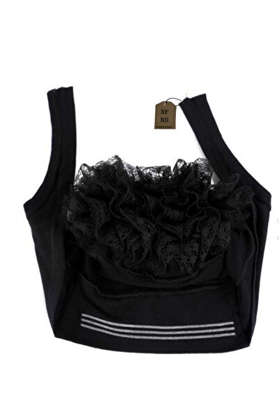 NF ND ENEFENDİ 2 Pieces Silicone Ruffled Bonnet Non-Slip Bun Bonnet Stitch-Free Black White |   Comfortable Practical Bonnet