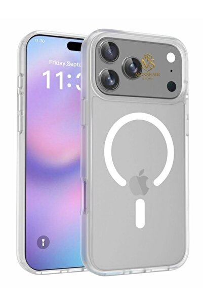 Massemr Apple iPhone 17 Pro Compatible Magsafe Magnetic Transparent Silicone Case – Premium Quality Protection Cover