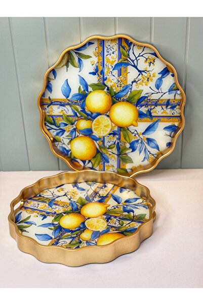 dunyazuccaciye 2 Li luxury Lemon Tepsi