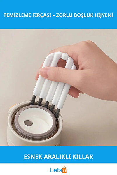 Letsii فرشاة تنظيف مرنة للتفاصيل والمساحات الضيقة